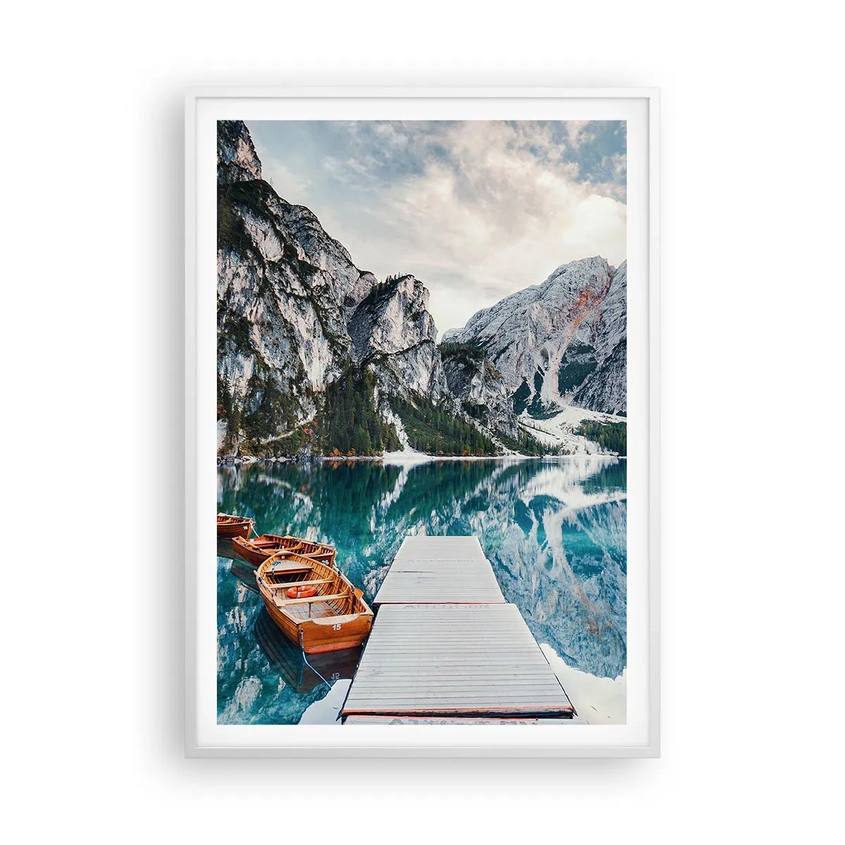 Plakat i hvid ramme - Vi vil vise dig skønheden - 70x100 cm