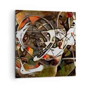 Lærredstryk - Billede på lærred - Kan du høre bevægelse? - 50x50 cm