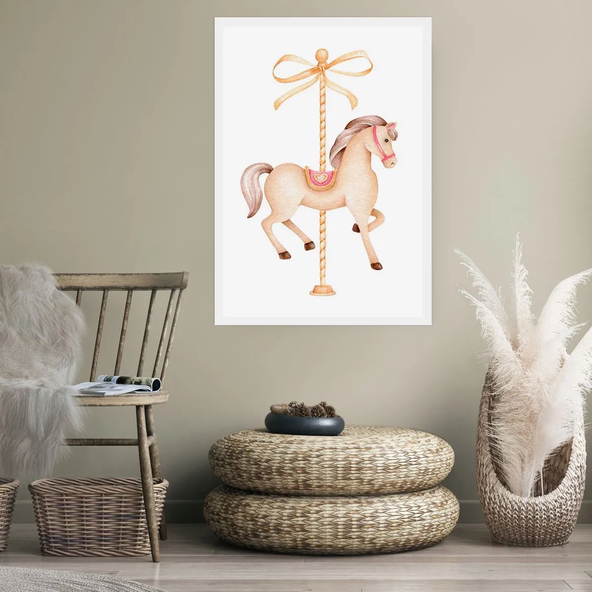 Plakat - Med et yndefuldt trav - 50x70 cm