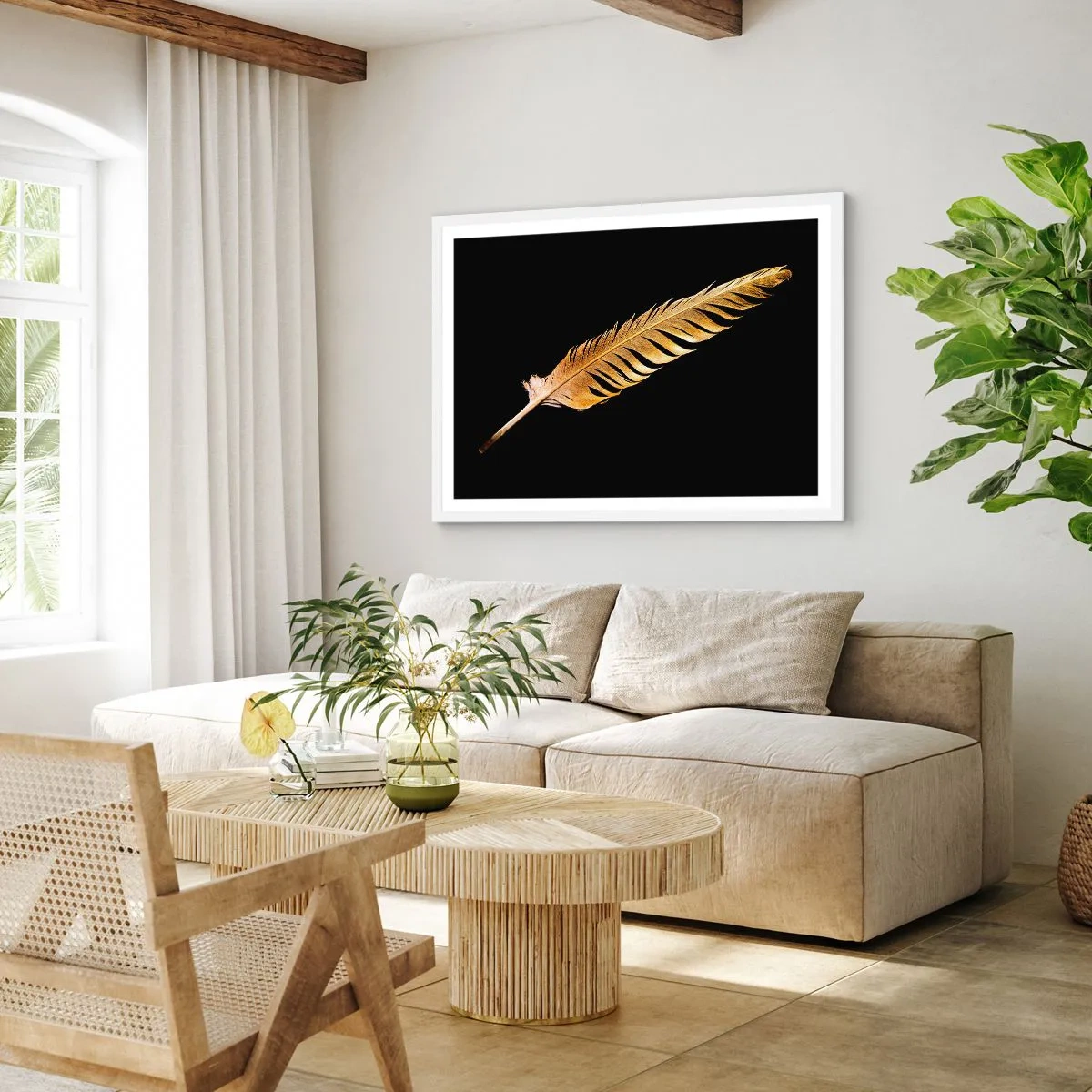 Plakat i hvid ramme - Det er ikke nogen ringe præstation, at den... - 70x50 cm