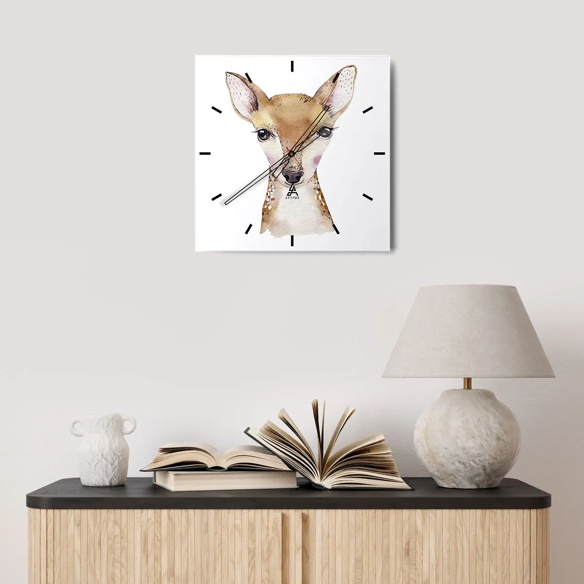 Vægur, Uret - Uskyldighedens natur - 30x30 cm