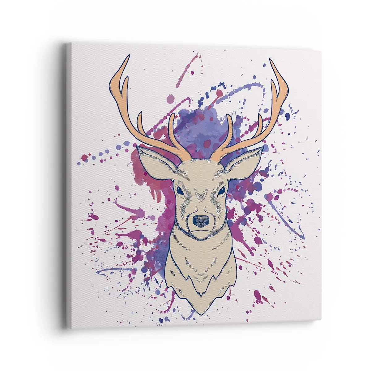 Lærredstryk - Billede på lærred - Mod og balance - 40x40 cm