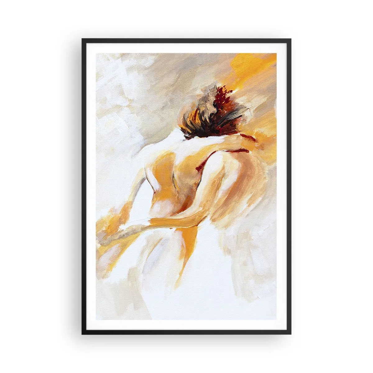Plakat i sort ramme - I himlen af nærhed - 70x100 cm