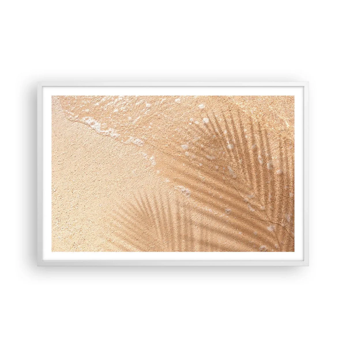 Plakat i hvid ramme - Skyggen af en varm sommer - 91x61 cm
