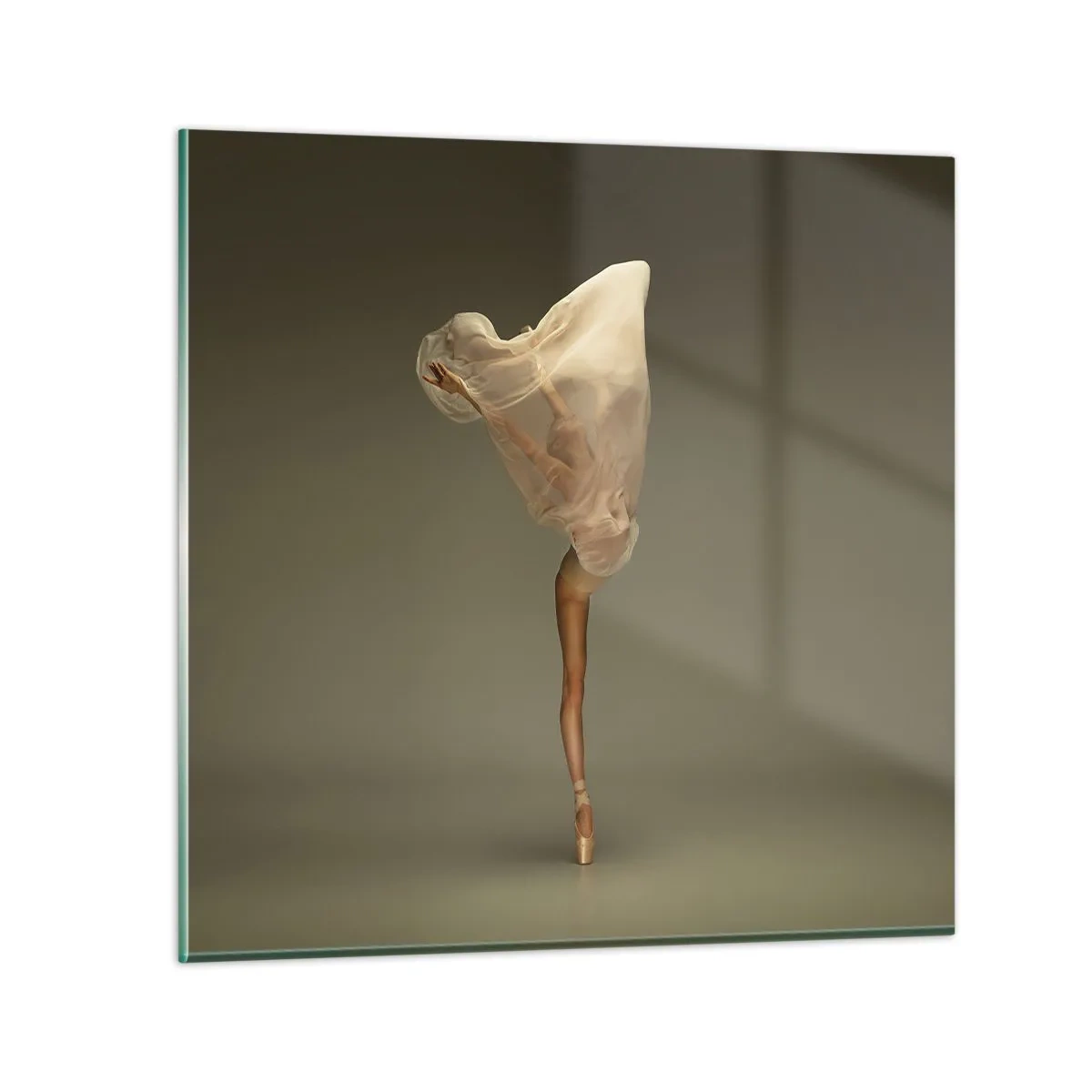 Billede på glas - Den er ved at flyve - 40x40 cm