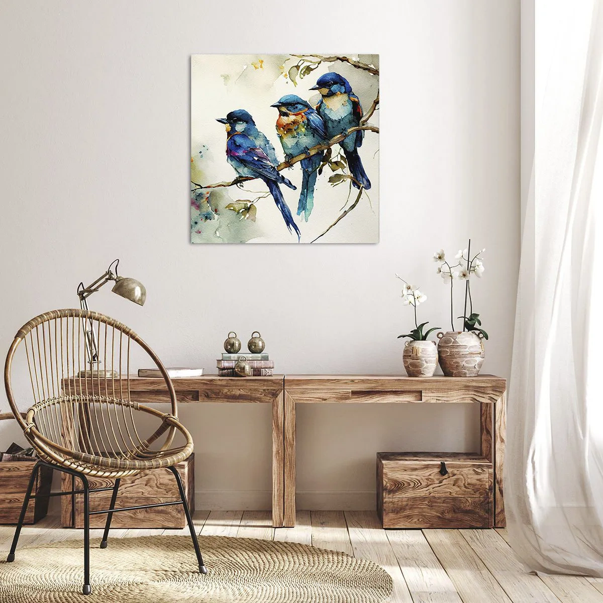 Lærredstryk - Billede på lærred - Er han fornærmet? - 50x50 cm