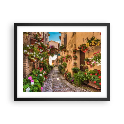 Plakat i sort ramme - Italiensk gyde - 50x40 cm