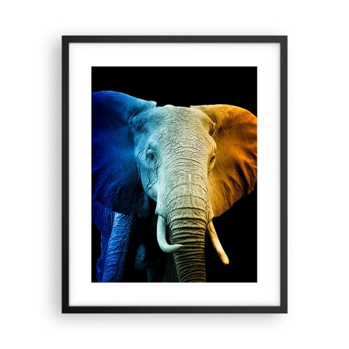 Plakat i sort ramme - Excentrisk, ikke underlig - 40x50 cm