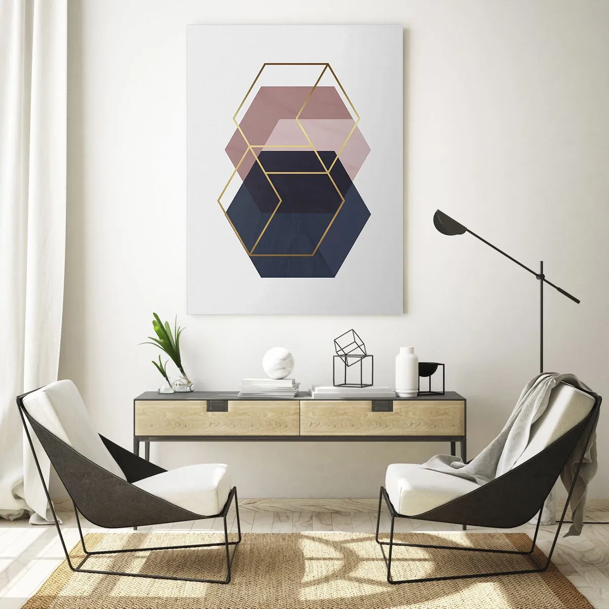 Billede på glas - Styrken ved enkelhed - 50x70 cm