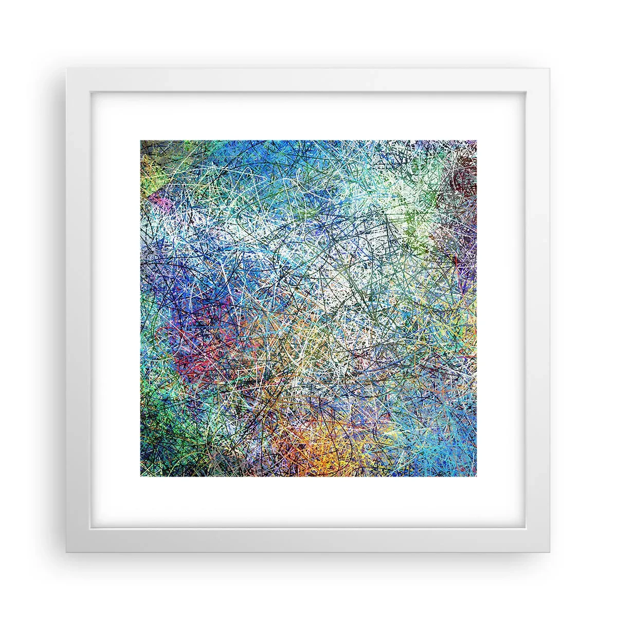 Plakat i hvid ramme - Så enkelt er det ikke - 30x30 cm