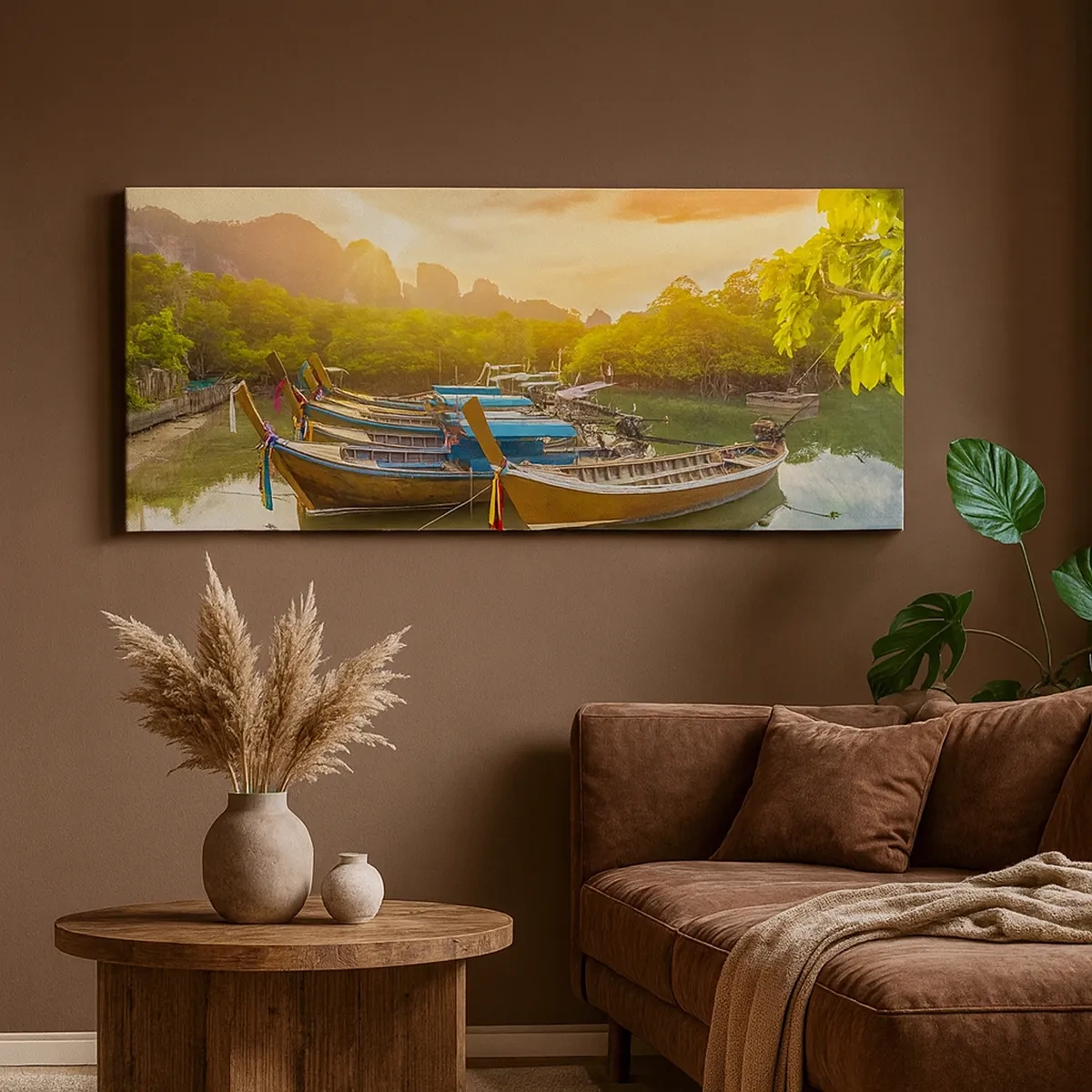 Lærredstryk - Billede på lærred - Før en travl dag - 30x30 cm