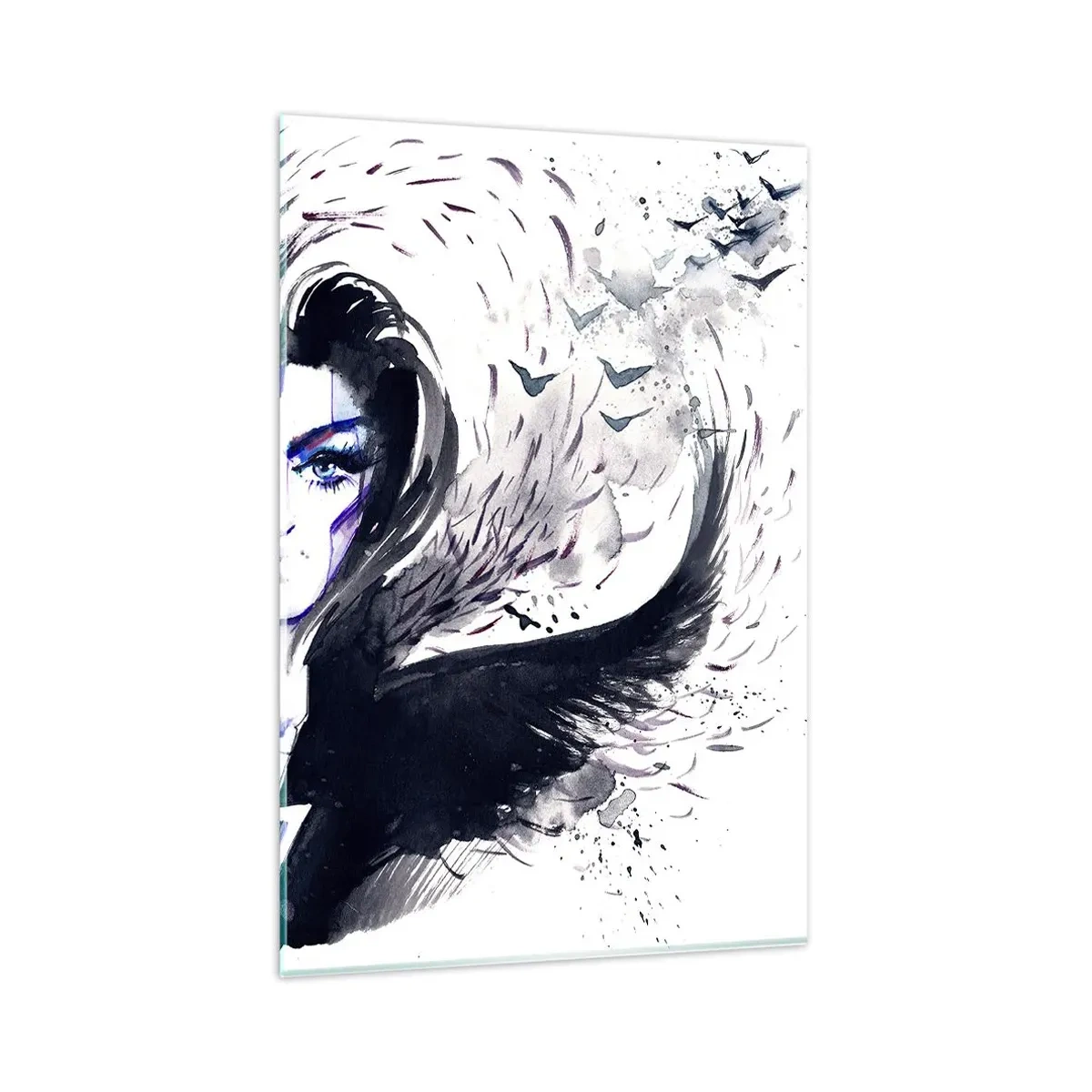 Billede på glas - Dæmonisk og smuk - 80x120 cm