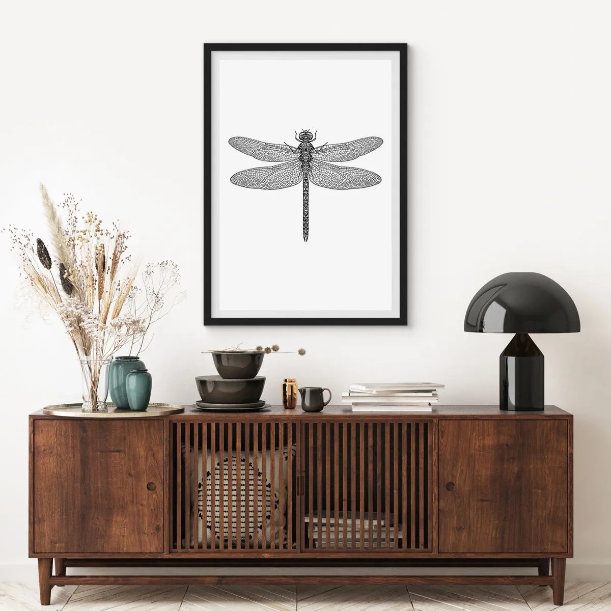 Plakat i sort ramme - Præcision i naturen - 40x50 cm