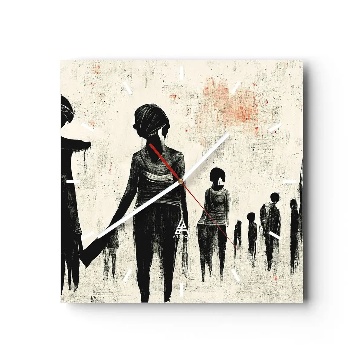 Vægur, Uret - Mod ensomhed - 40x40 cm