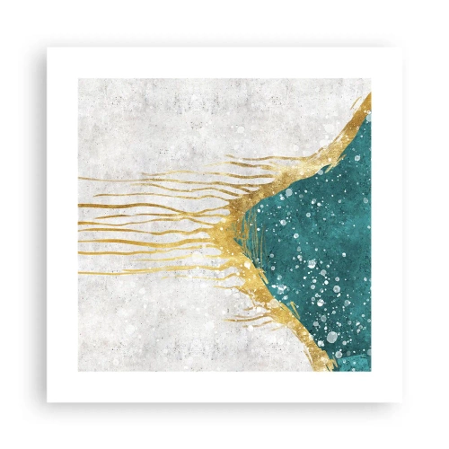 Plakat - Gyldent tidevand - 40x40 cm