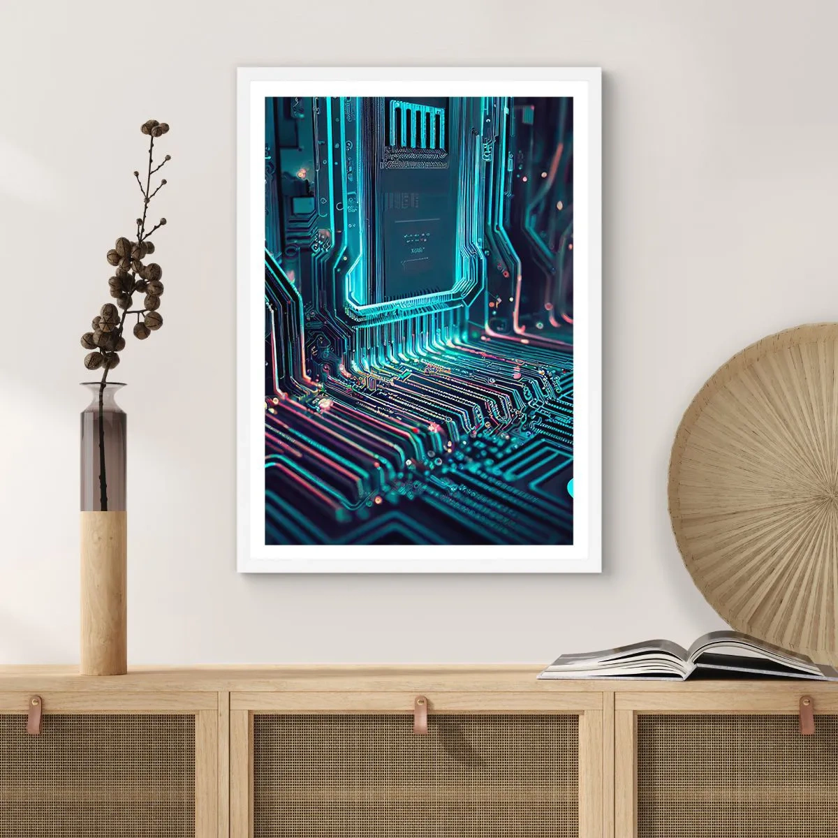 Plakat i hvid ramme - Jeg tror... - 40x50 cm