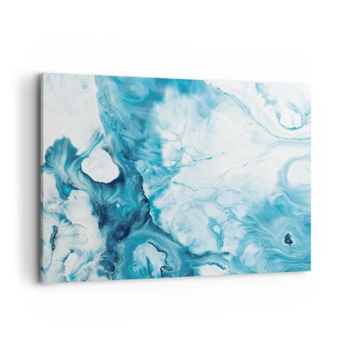 Lærredstryk - Billede på lærred - Blå koncert - 120x80 cm
