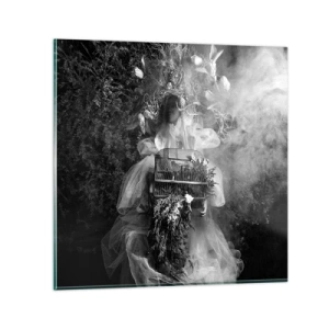 Billede på glas - Selve Moder - Naturen - 70x70 cm