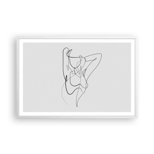 Plakat i hvid ramme - Virkelig, hvad er du for en person... - 91x61 cm