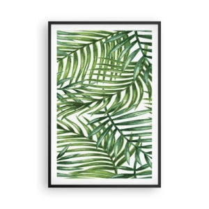 Plakat i sort ramme - Under det grønne baldakin - 61x91 cm
