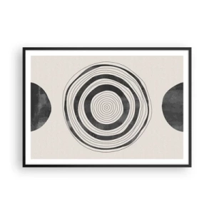 Plakat i sort ramme - Det vigtige er det, der er imellem - 100x70 cm