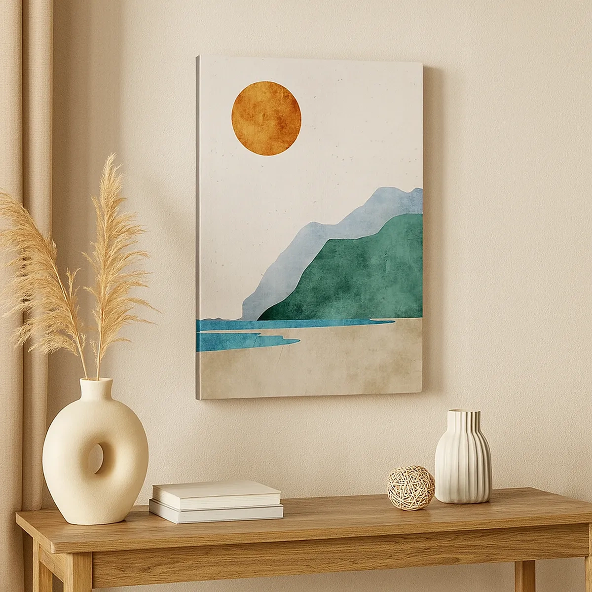 Lærredstryk - Billede på lærred - Landskab, som det burde være - 50x70 cm