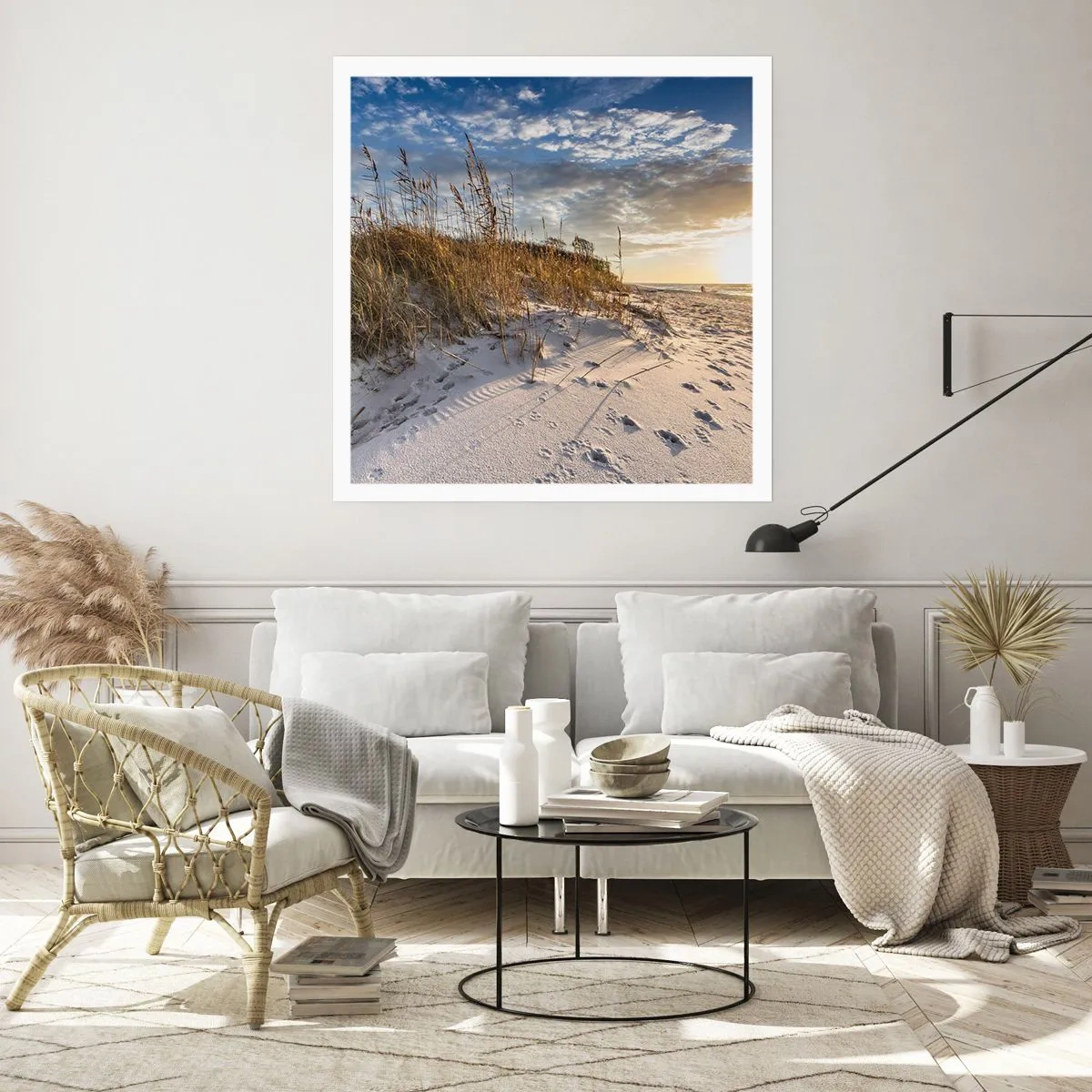 Plakat - Indbydelse til en vandretur - 40x40 cm