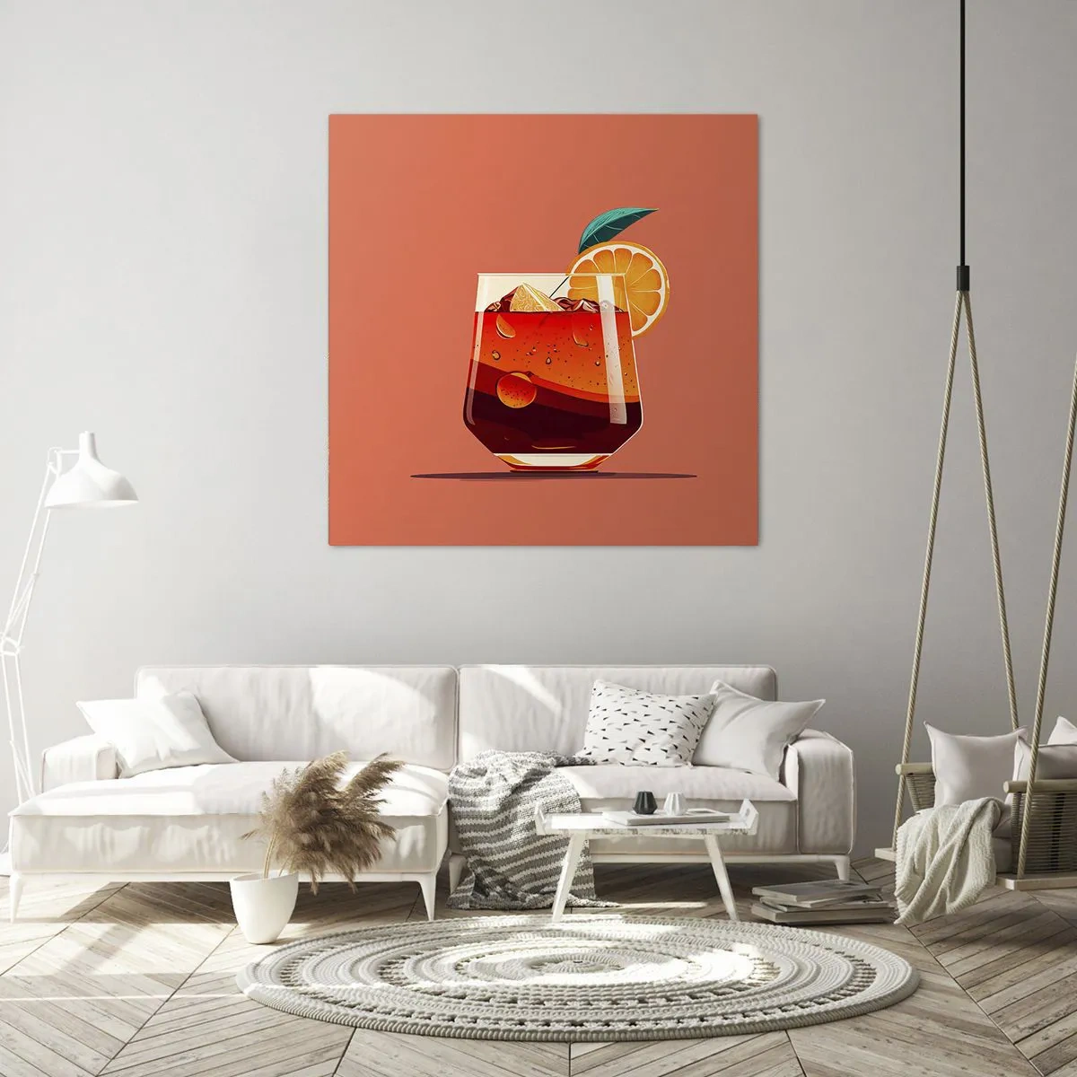 Lærredstryk - Billede på lærred - Sommerens forfriskning - 70x70 cm