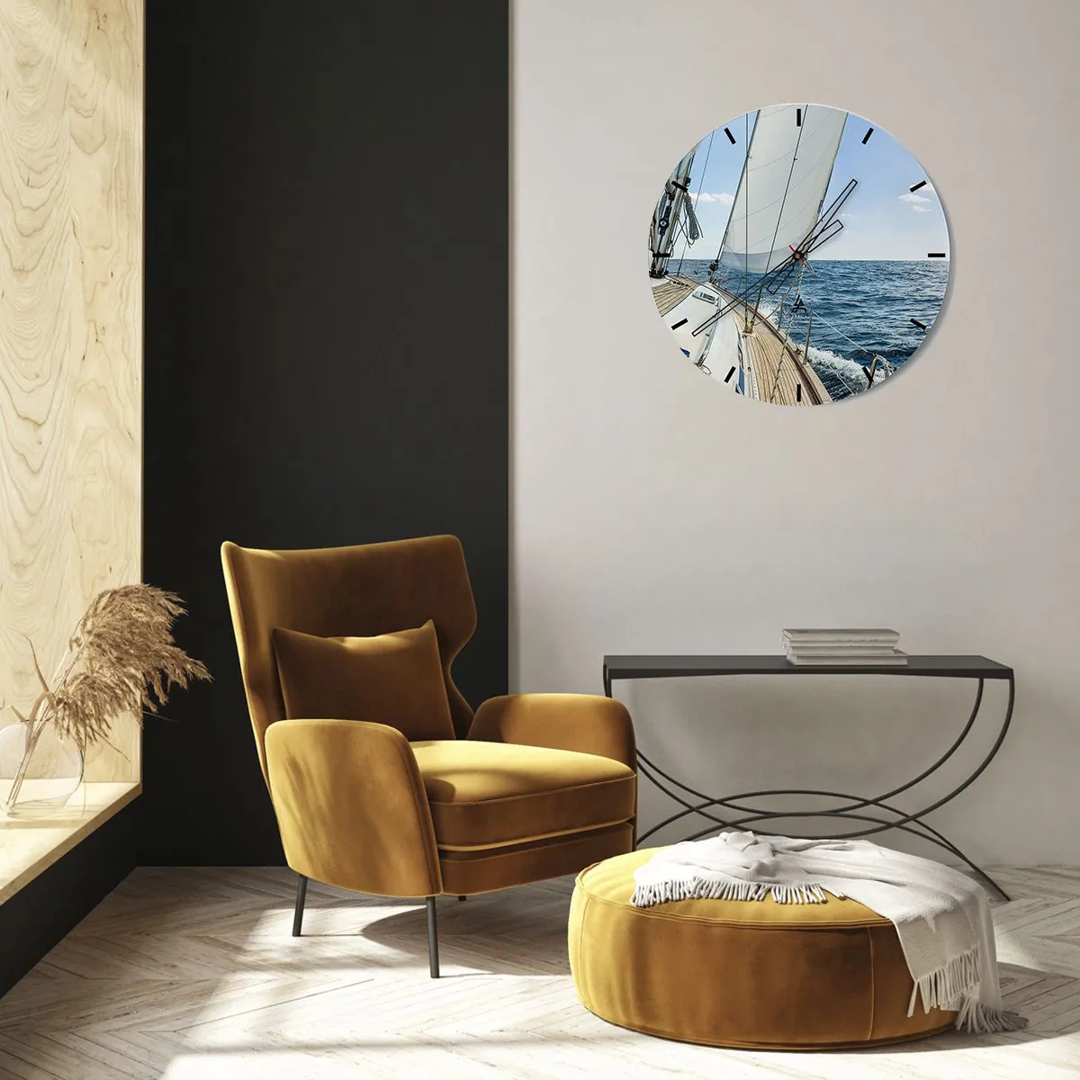 Vægur, Uret - Ahoj , eventyr - 30x30 cm