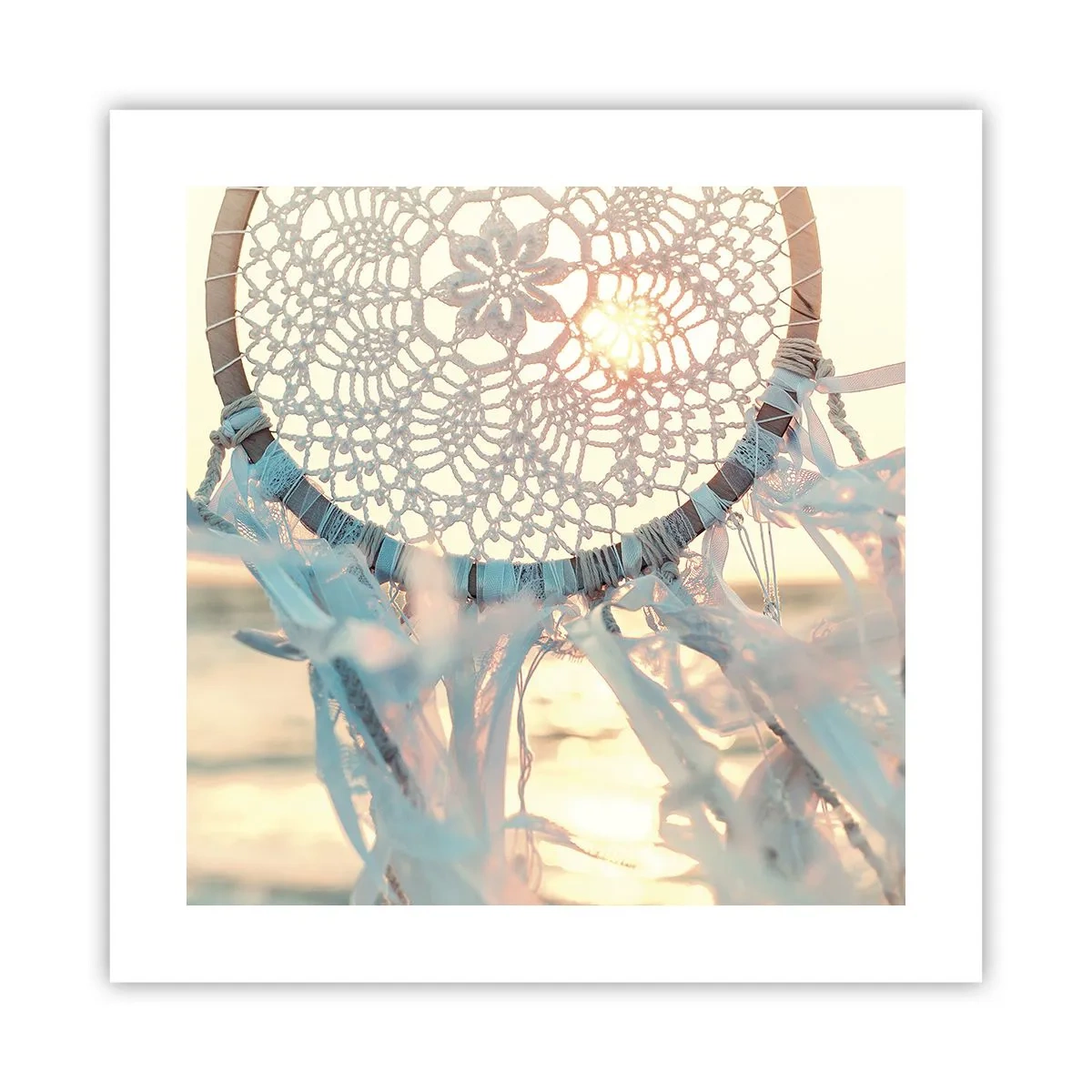 Plakat - Totem med blonder - 40x40 cm