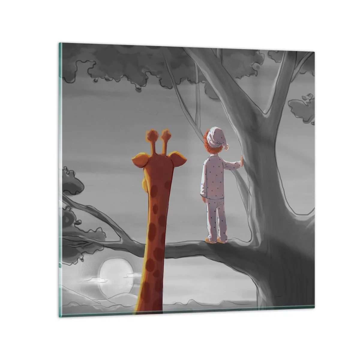 Billede på glas - Det sker virkelig - 40x40 cm