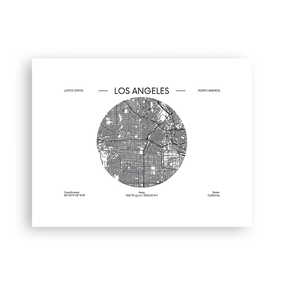 Plakat - Los Angeles' anatomi - 40x30 cm