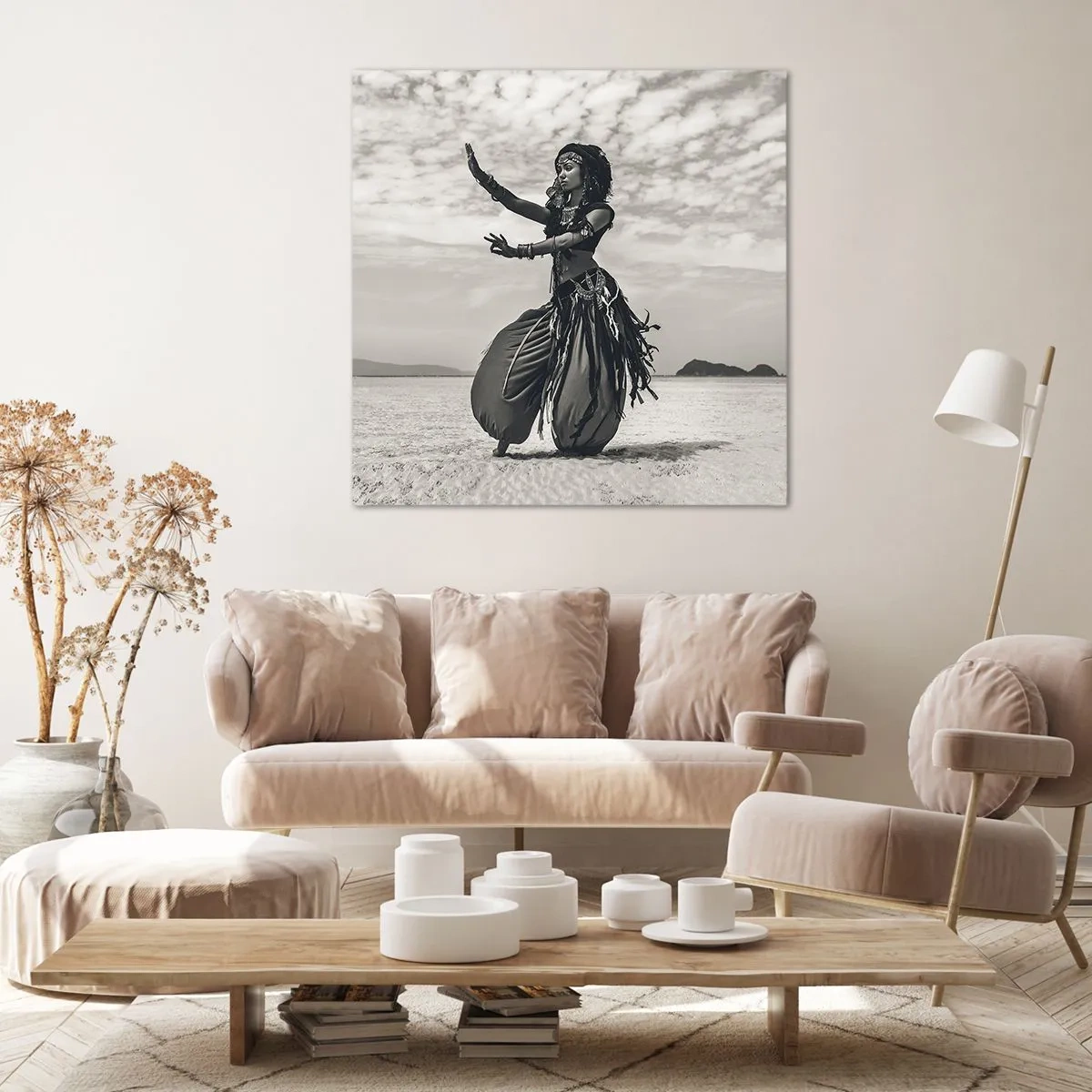 Lærredstryk - Billede på lærred - Dans på de sydlige øer - 50x50 cm