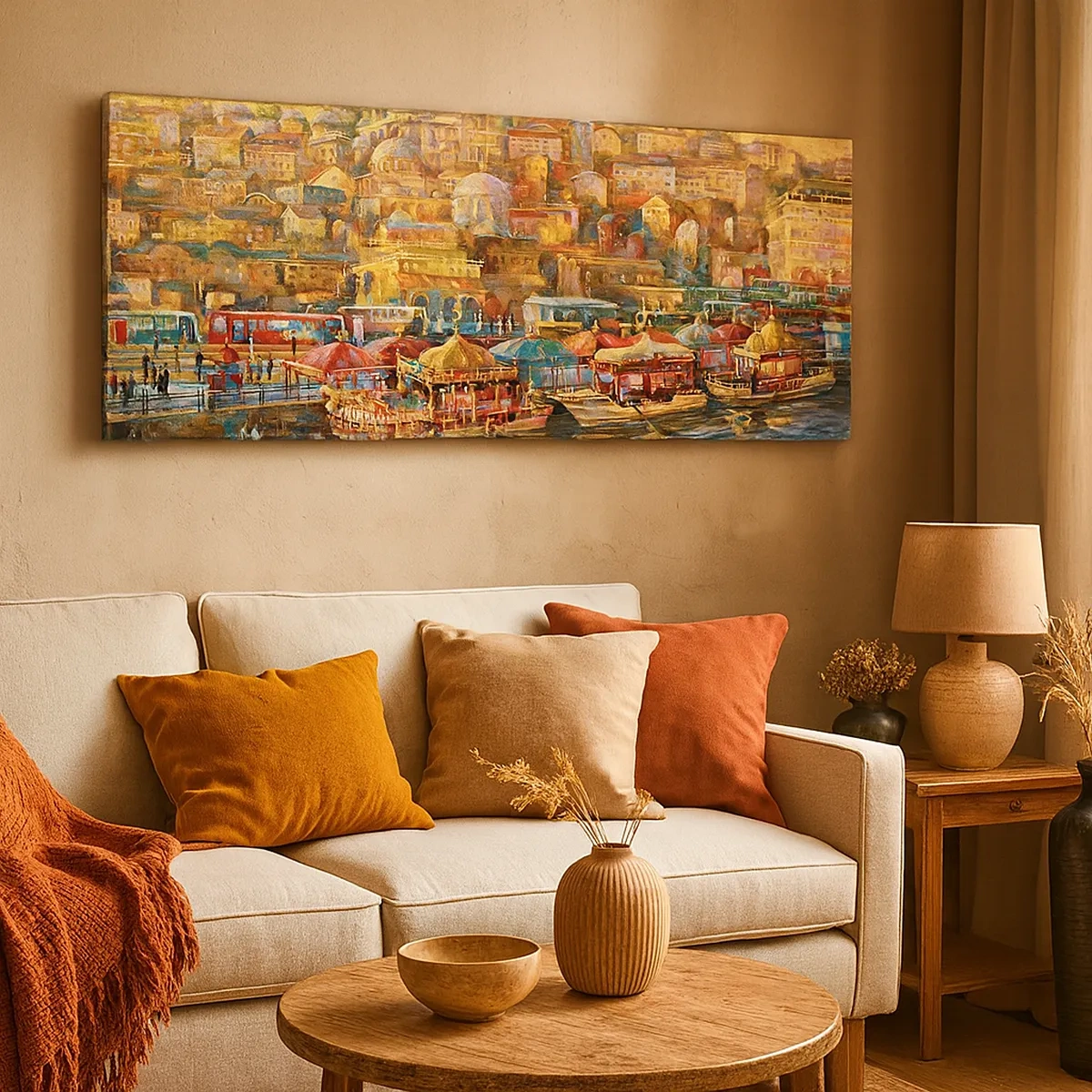 Lærredstryk - Billede på lærred - En historie fra Istanbul - 30x30 cm