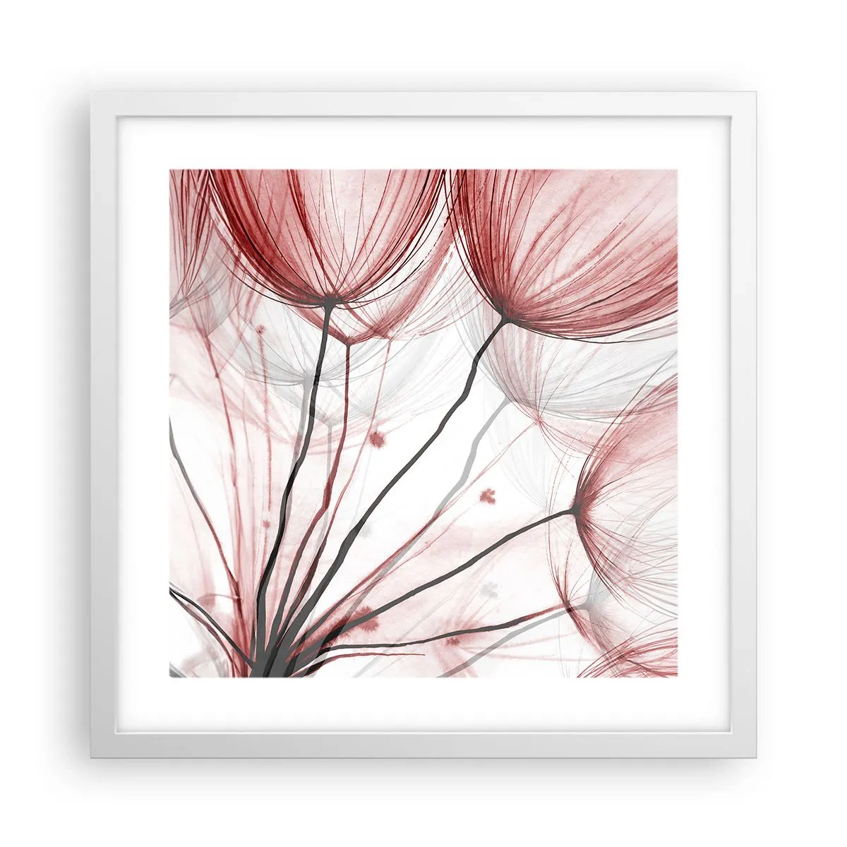 Plakat i hvid ramme - Før afgang - 40x40 cm