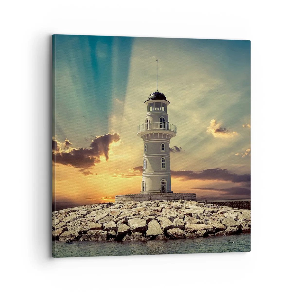 Lærredstryk - Billede på lærred - Lys - Godhed - Skønhed - 70x70 cm