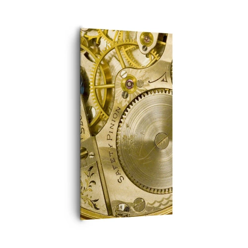 Lærredstryk - Billede på lærred - Følg med tiden - 65x120 cm