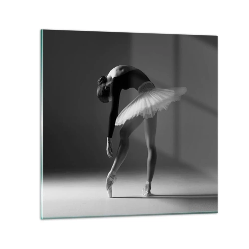 Billede på glas - Bella balerina - 50x50 cm