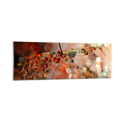 Billede på glas - Trådet på et edderkoppespind - 90x30 cm