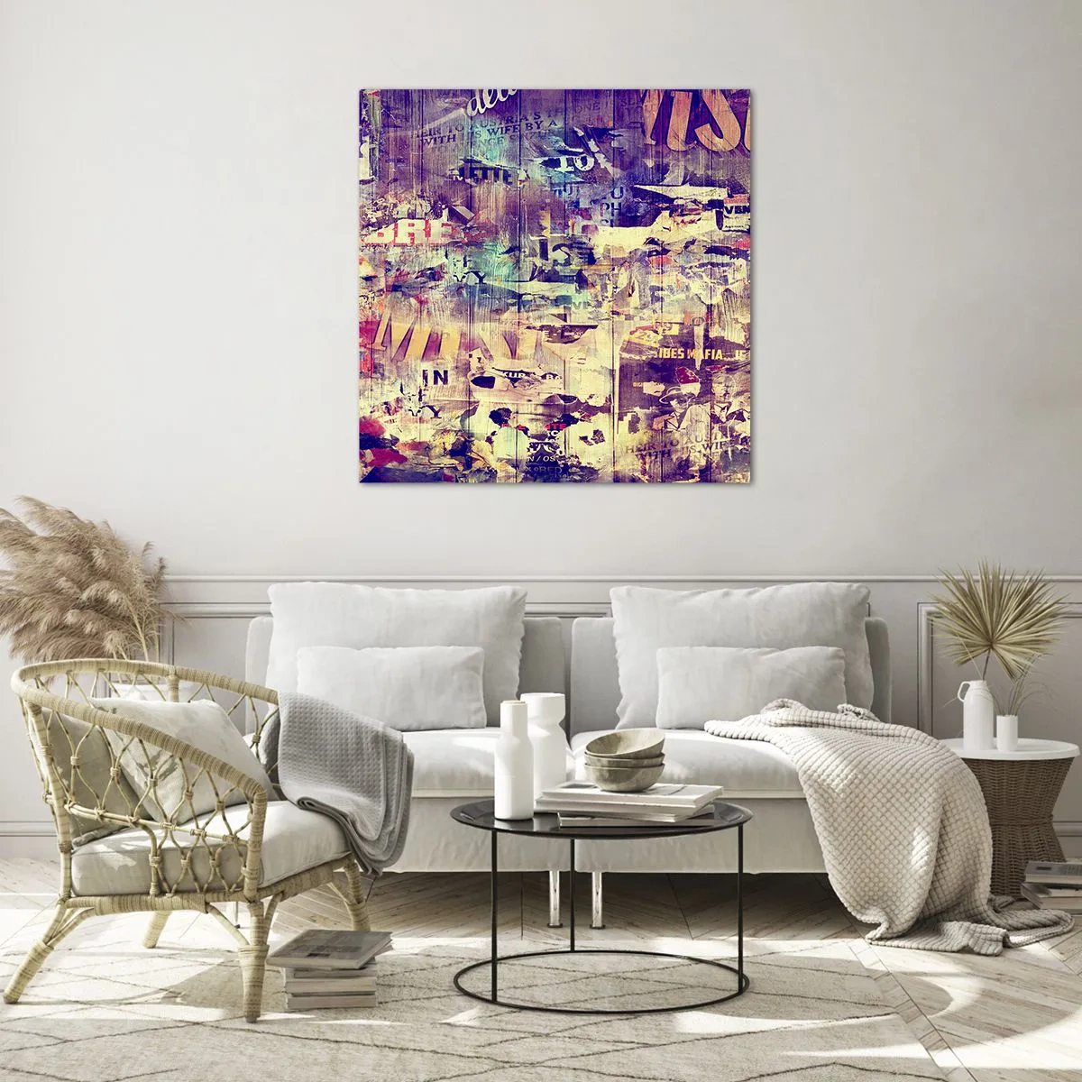 Billede på glas - Og det er alt, hvad der vil være tilbage - 70x70 cm