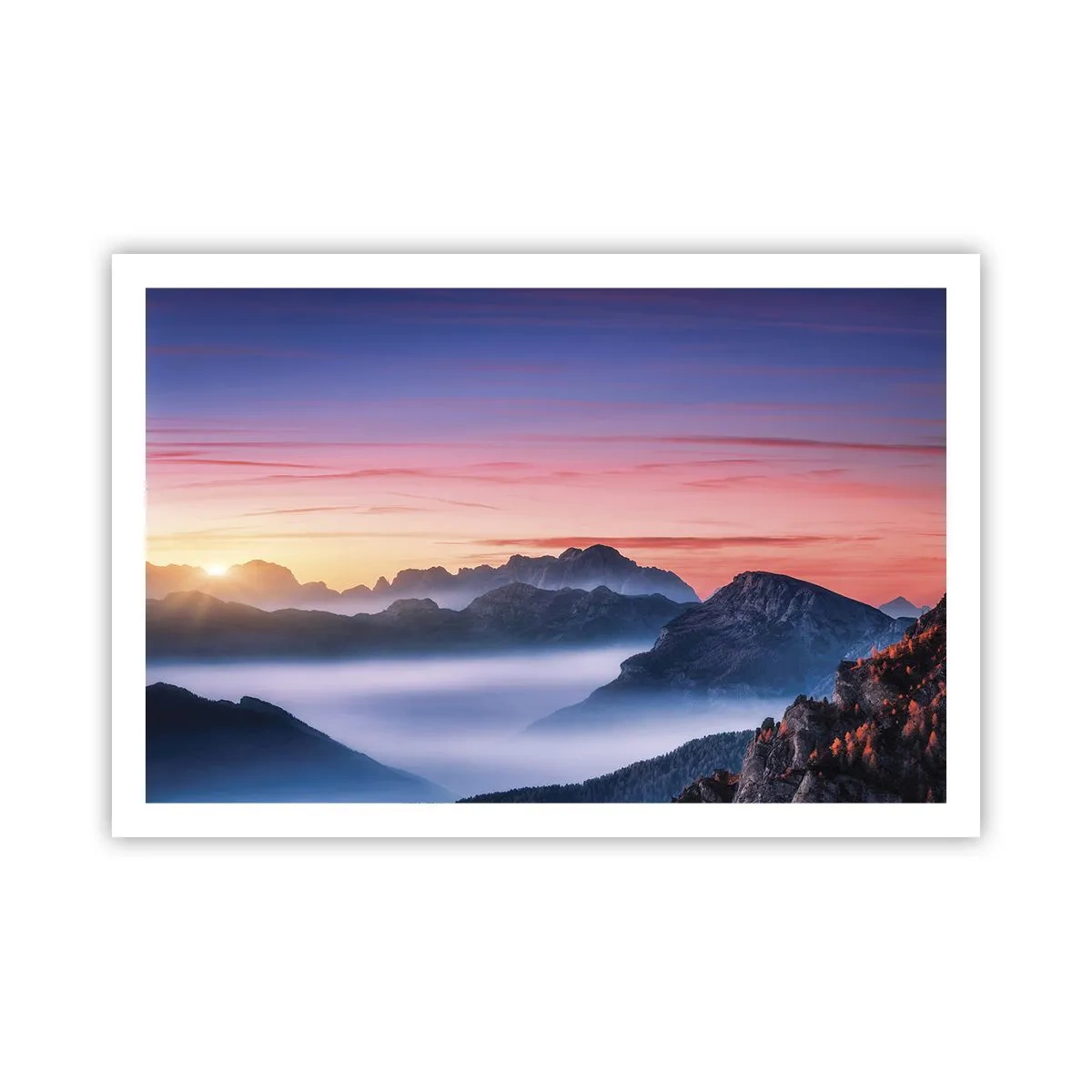 Plakat - Over dalene - 91x61 cm