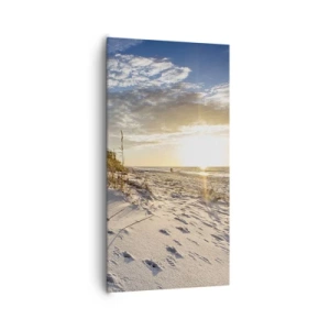 Lærredstryk - Billede på lærred - Indbydelse til en vandretur - 65x120 cm