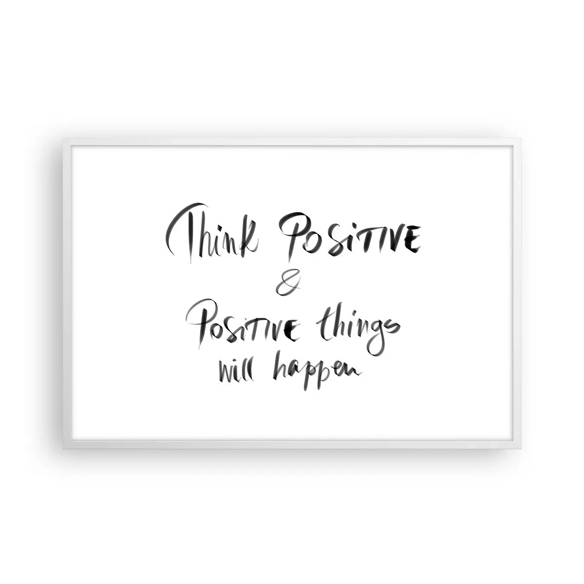 Plakat i hvid ramme - Hvordan skal man leve? - 91x61 cm