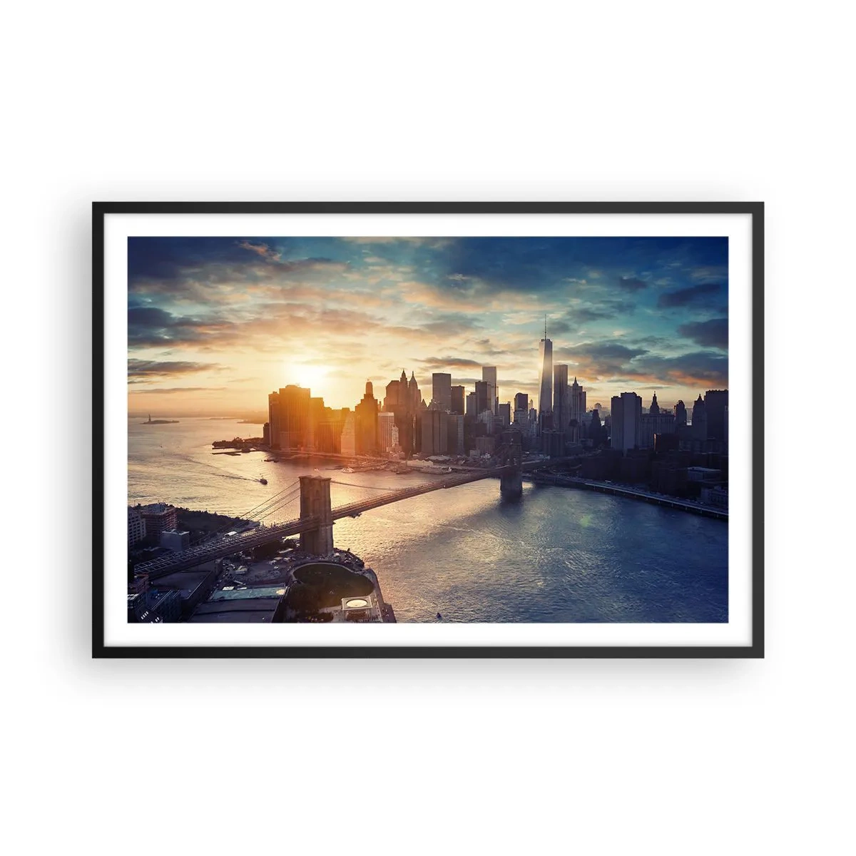 Plakat i sort ramme - Et monument til vestlig kultur - 91x61 cm
