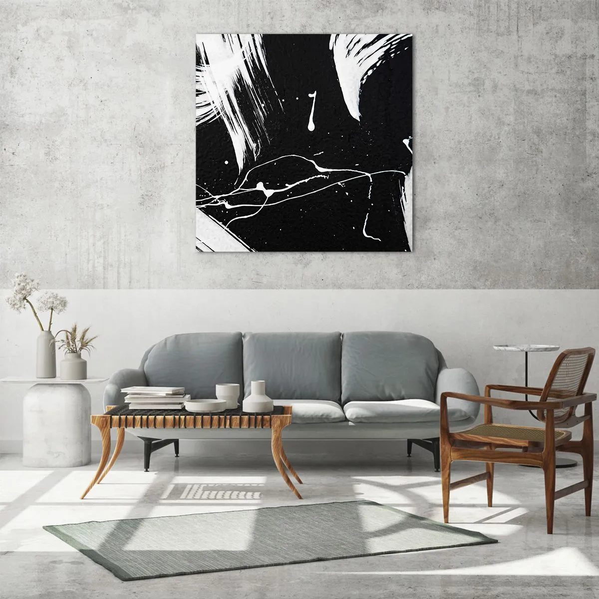 Billede på glas - Bryder mørket - 40x40 cm