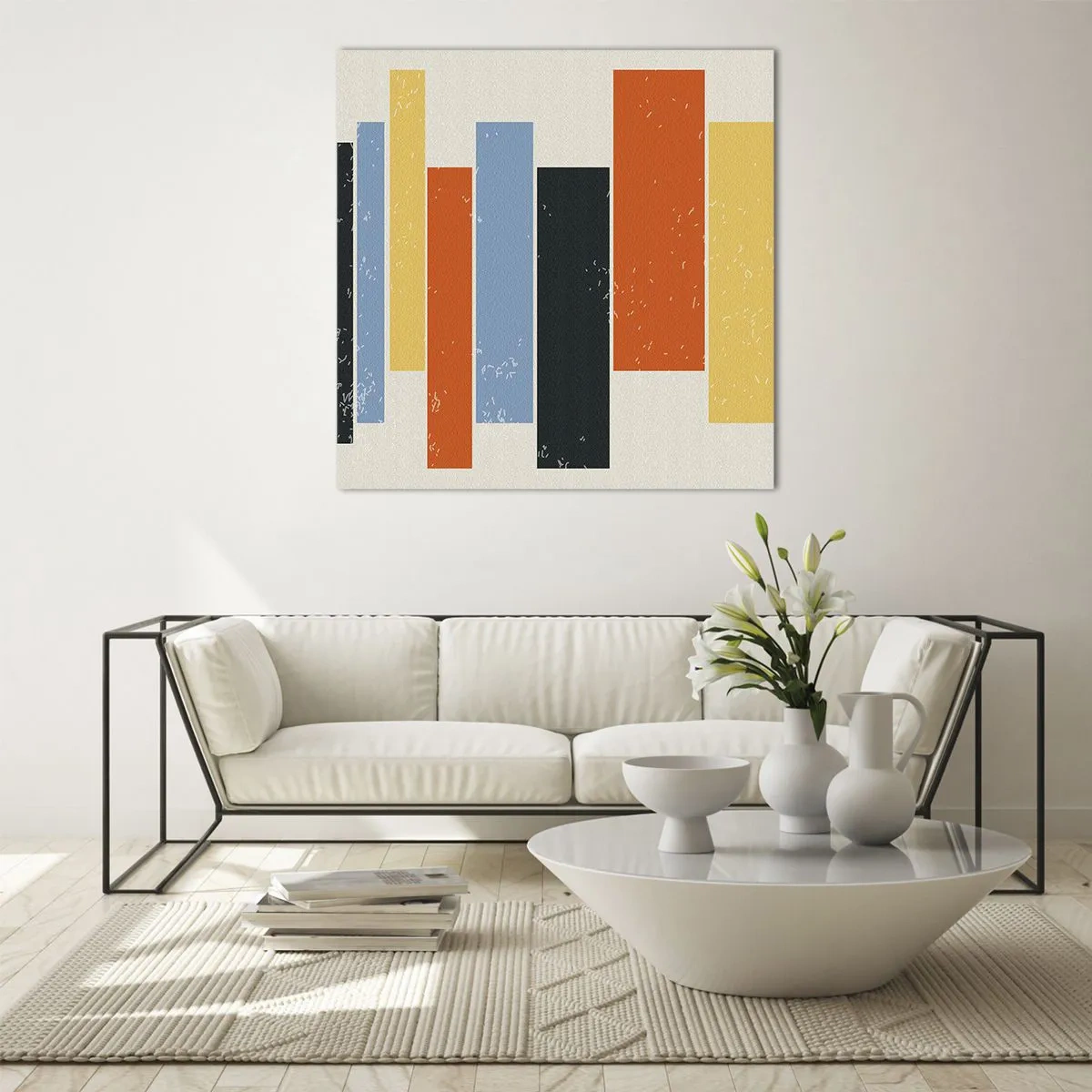 Billede på glas - Optagelse af musik - 50x50 cm