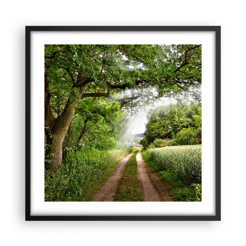 Plakat i sort ramme - Et in Arcadia ego - 50x50 cm