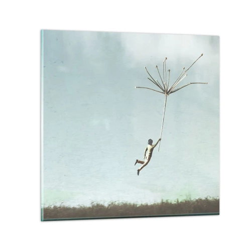 Billede på glas - Drager, blæsere, vind - 30x30 cm