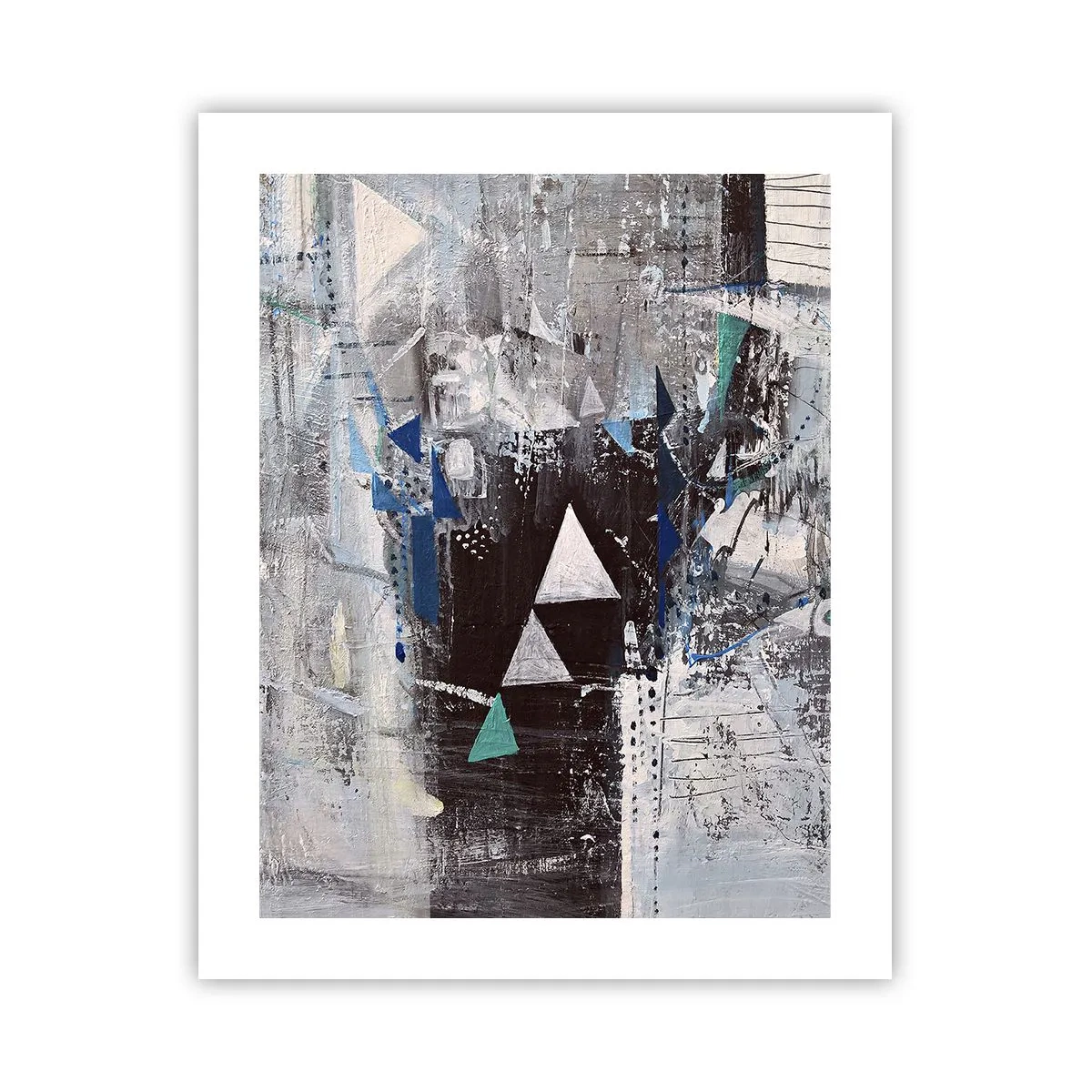 Plakat - Overordnet rækkefølge af trekanter - 40x50 cm