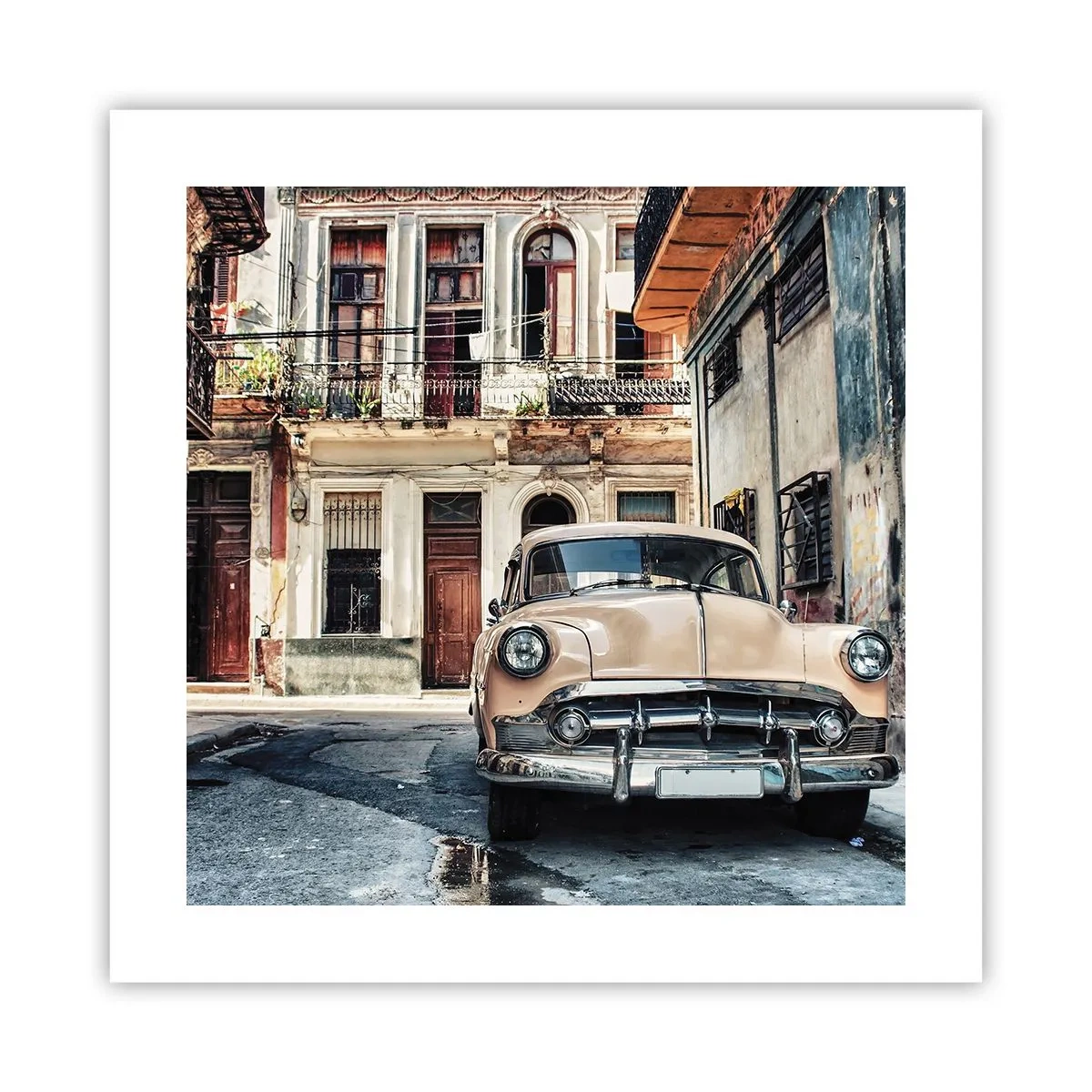 Plakat - Siesta i Havana - 40x40 cm